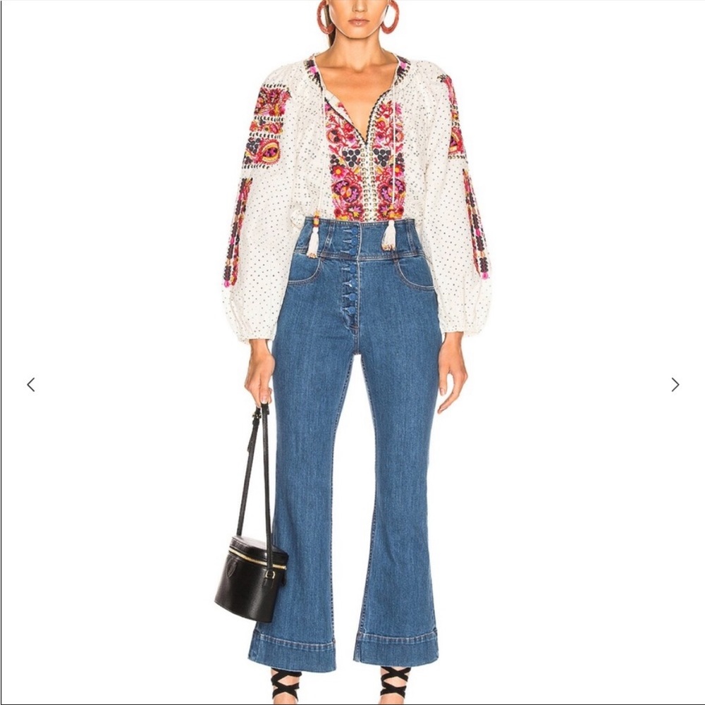 Ulla Johnson Ellis Jeans Medium Wash, High Rise, size 2